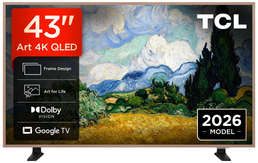 TCL 43A400 PRO-UK 43" 4K Ultra HD QD-MINI LED AI Art TV