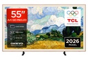 TCL 55A400 PRO-UK 55" 4K Ultra HD QD-MINI LED AI Art TV - Black