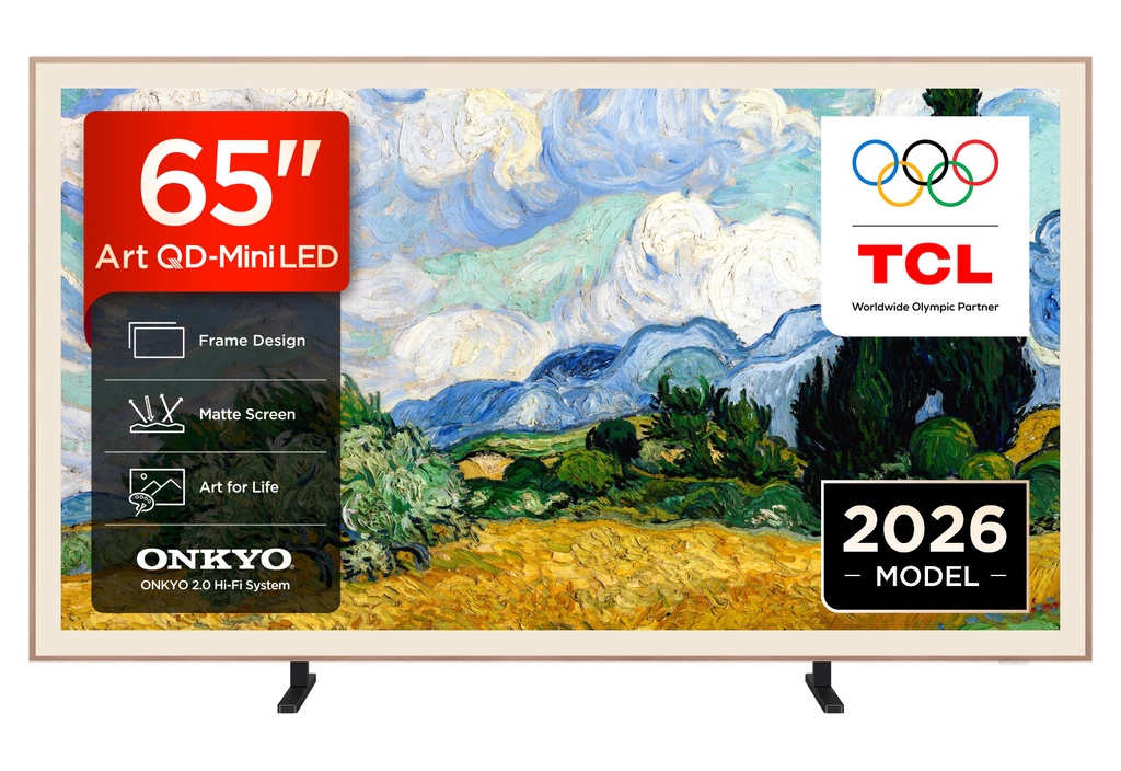 [65A400 PRO-UK] TCL 65A400 PRO-UK 65" 4K Ultra HD QD-MINI LED AI ART TV