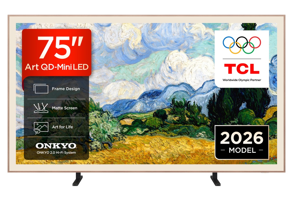 TCL 75A400 PRO-UK 75" 4K Ultra HD QD-MINI LED AI Art TV