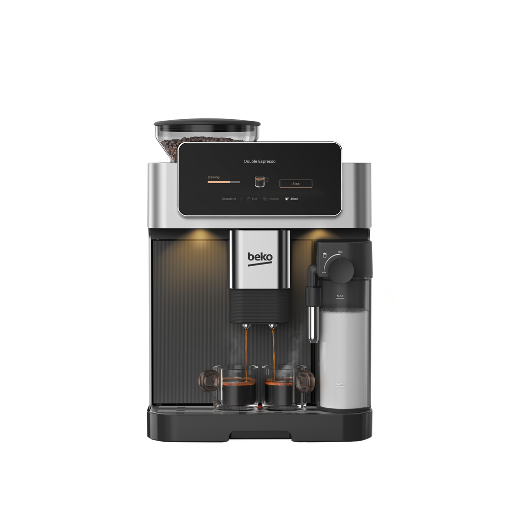 [CEG8564X] Beko CED7524X CaffeExperto Series Espresso Machine with Integrated Grinder and Milk Cup - Silver