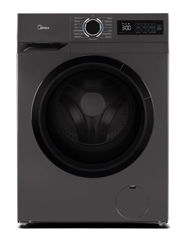 Midea MF110W100BA10TU 10kg 1400 Spin Washing Machine - Graphite