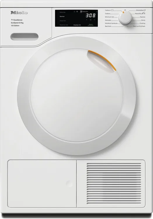 Miele TEC665WP 8kg Heat Pump Tumble Dryer - Lotus White
