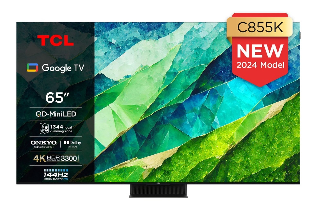 TCL 65C855K 65" 4K QLED HDR Premium Google TV