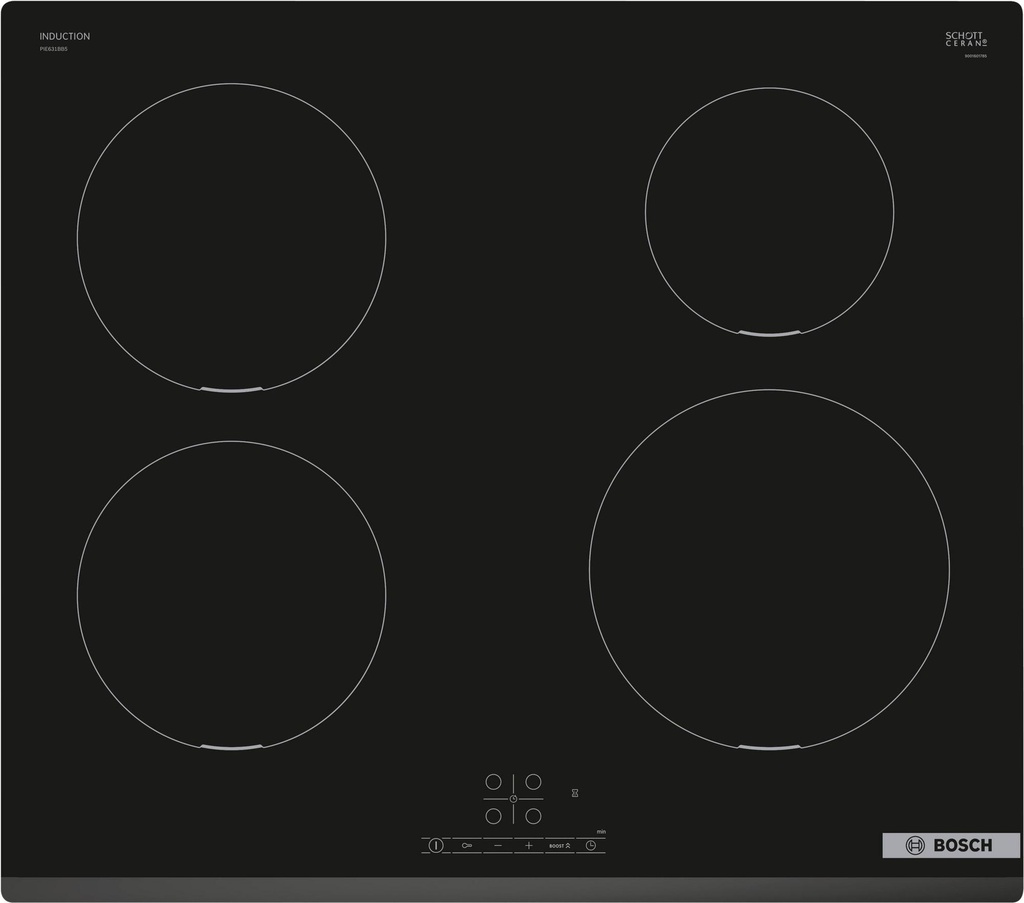 Bosch PIE631BB5E 59.2cm Induction Hob - Black