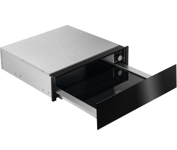 AEG KDE911424B 14cm Warming Drawer - Black Glass