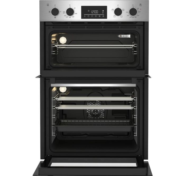 Beko CDFY22309X 60cm Built In High Specification RecycledNet Double Oven - Stainless Steel