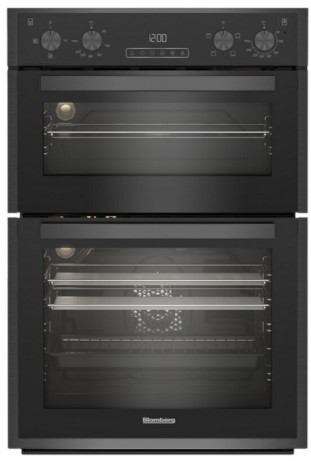 Blomberg RODN9202DX 59.4cm Built In Electric Double Oven - Dark Steel