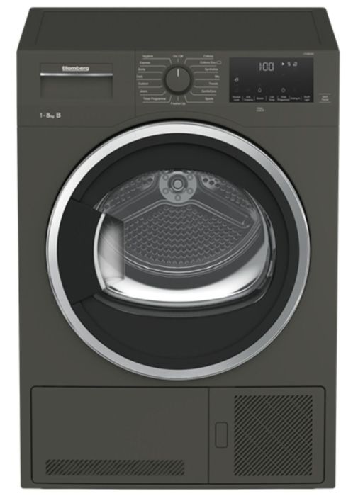 Blomberg LTK38030G 8kg Condenser Tumble Dryer - Graphite