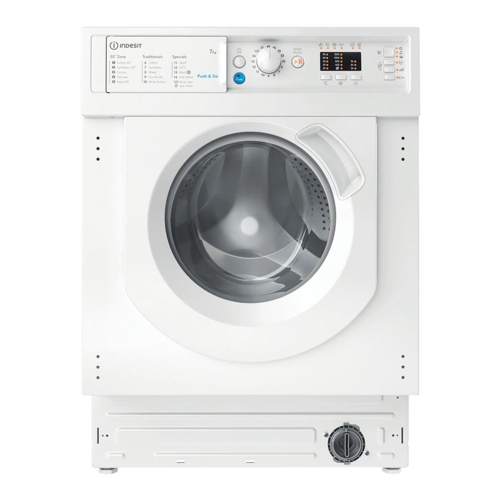 [BIWMIL71252UKN] Indesit BIWMIL71252UKN 7kg 1200 Spin Integrated Washing Machine - White
