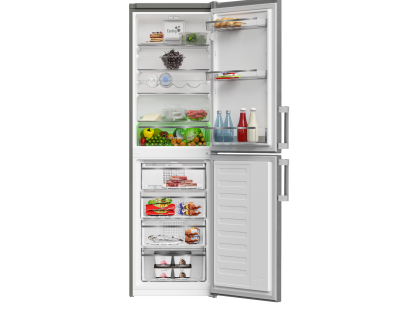 Blomberg KGM4574VPS VitaminCare+ 54cm 50/50 Frost Free Fridge Freezer - Stainless Steel Effect