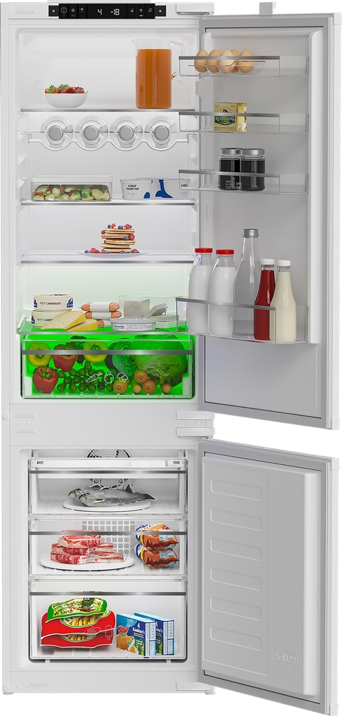 [KNE4554EVI] Blomberg KNE4554EVI VitaminCare+ 54cm Integrated 70/30 Frost Free Fridge Freezer - White