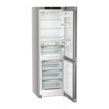 Liebherr CNSDC5203 60cm 60/40 Frost Free Fridge Freezer with EasyFresh - Silver Steel