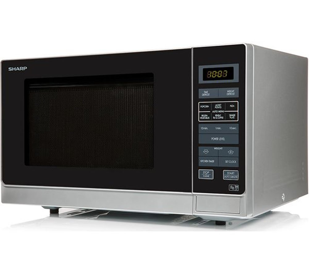 [R372SLM] Sharp R372SLM 25 Litre Solo Microwave - Silver