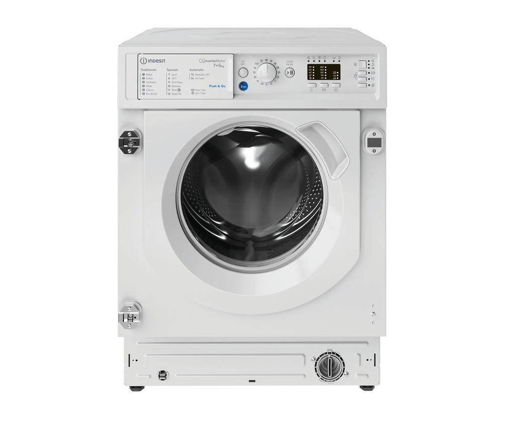 [BIWDIL75148UK] Indesit BIWDIL75148UK 7kg/5kg 1400 Spin Washer Dryer - White