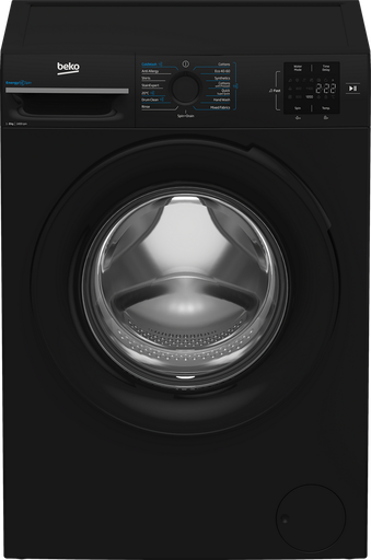 [BMN3WT3841B] Beko BMN3WT3841B 8kg 1400 Spin Washing Machine - Black
