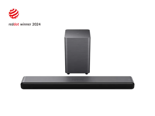 [S55H] TCL S55H 2.1 ch Dolby Atmos & DTS Virtual:X Wireless Soundbar with Wireless Subwoofer  - Dark Titanium