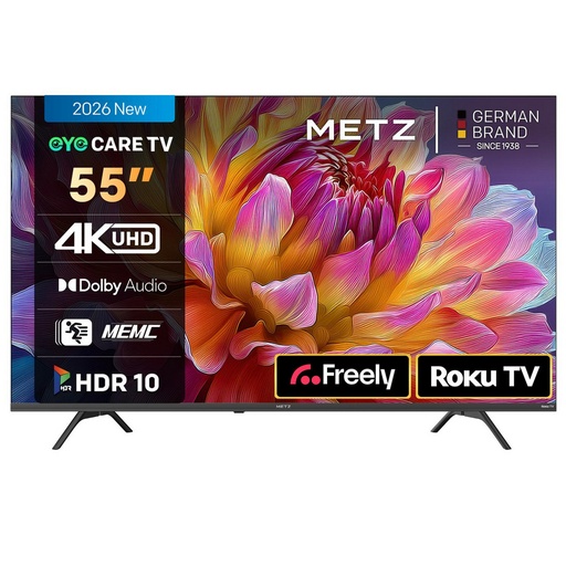 [55MRF6000ZUK] Metz 55MRF6000ZUK 55" 4K DLED Smart TV - Black