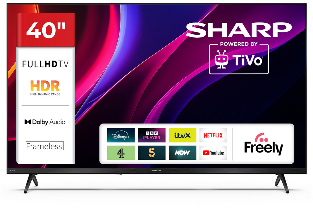Sharp 2T-C40HE2245KB FHD TV - Black | Lindons