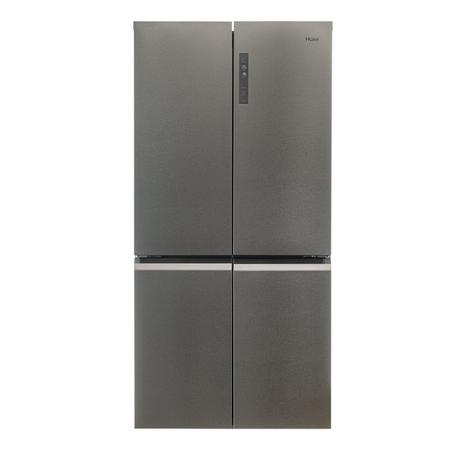 [HCR59F19ENMM] Haier HCR59F19ENMM 90.8cm  Freestanding American Fridge Freezer - Platinum Inox
