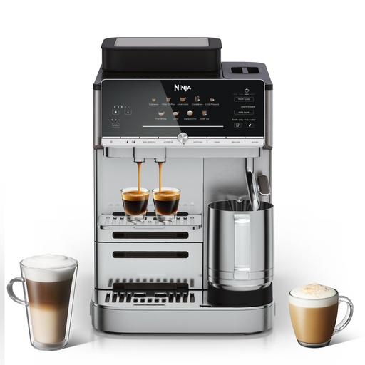 [AE1001UK] Ninja AE1001UK AutoBarista Coffee Machine - Black/ Stainless Steel