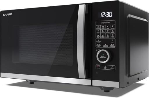 [YC-QC254AU-B] Sharp YC-QC254AU-B 25 Litres Flatbed Convection Oven Microwave with Grill - Black