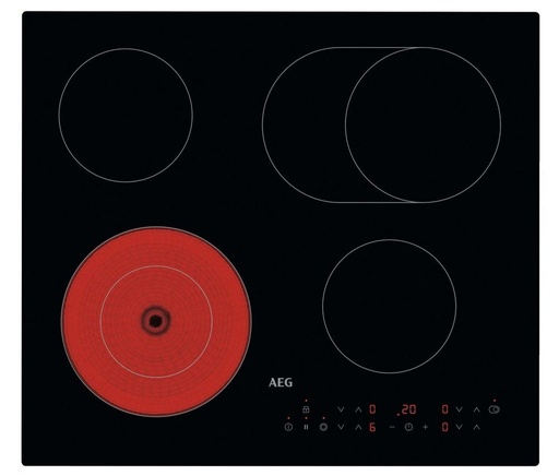 [HRX64360CB] AEG HRX64360CB 59cm Ceramic Hob - Black