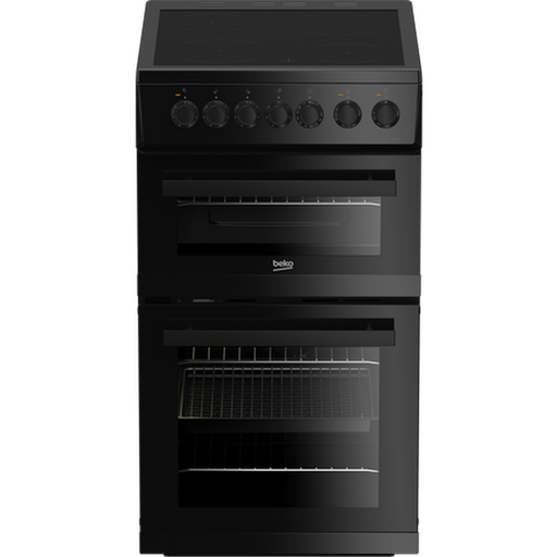 [EDVC503B] Beko EDVC503B 50cm Electric Double Oven with Ceramic Hob - Black