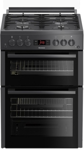 [GGN65N] Blomberg GGN65N 60cm Double Oven Gas Cooker with Gas Hob - Anthracite