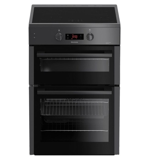 [HIN651N] Blomberg HIN651N 60cm Double Oven Electric Cooker with Induction Hob - Anthracite