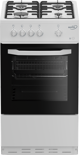 [ZE501W] Zenith ZE501W 50cm Gas Single Oven with Gas Hob - White