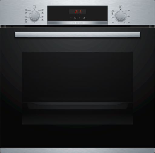 [HBS573BS0B] Bosch HBS573BS0B 59.4cm Built In Electric Single Oven with 3D Hot Air - Stainless Steel