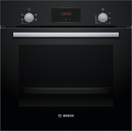 [HHF113BA0B] Bosch HHF113BA0B 59.4cm Built In Electric Single Oven With 3D Hot Air - Black