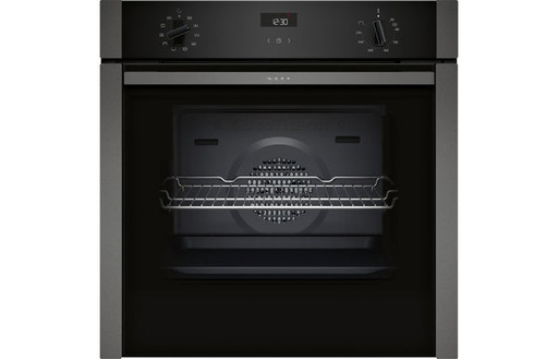 [B3ACE4HG0B] NEFF B3ACE4HG0B 59.4cm Built In Electric Single Oven - Black with Graphite Trim