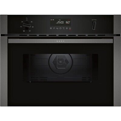 [C1AMG84G0B] NEFF C1AMG84G0B 44 Litres Built In Microwave Oven with Hot Air - Black with Graphite Trim