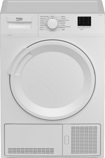 [DTLCE80041W] Beko DTLCE80041W 8kg Condenser Tumble Dryer - White