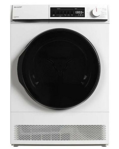 [KD-NCB8S7GW91] Sharp KD-NCB8S7GW91 8kg Condenser Tumble Dryer - White