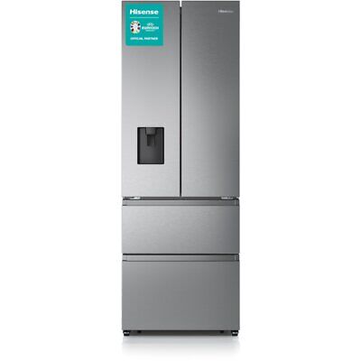 [RF632N4WIE] Hisense RF632N4WIE 70.4cm  American Style Fridge Freezer - Stainless Steel
