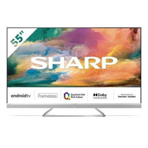 [4T-C55EQ4KM2AG] Sharp 4T-C55EQ4KM2AG 55" 4K UHD Frameless Quantum Dot Android TV