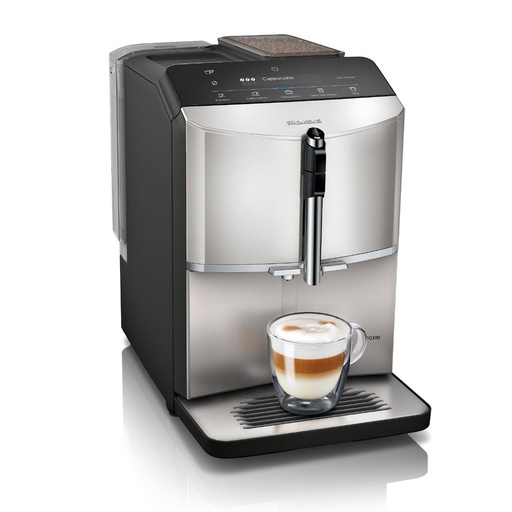 [TF303G07] Siemens TF303G07 Bean to Cup Fully Automatic Freestanding Coffee Machine - Inox Silver Metallic